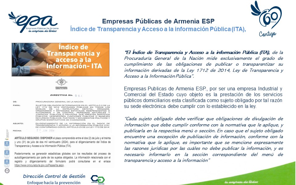Indice de Transparencia y Acceso a la Informacion